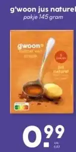 MCD Supermarkt g'woon jus naturel aanbieding