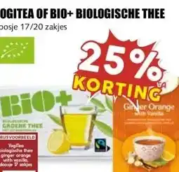 MCD Supermarkt YOGITEA OF BIO+ BIOLOGISCHE THEE aanbieding