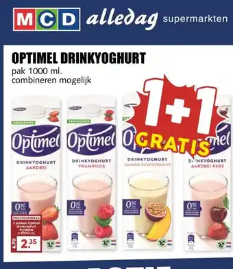 MCD Supermarkt OPTIMEL DRINKYOGHURT aanbieding