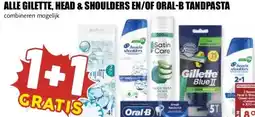 MCD Supermarkt ALLE GILETTE, HEAD & SHOULDERS EN/OF ORAL-B TANDPASTA aanbieding