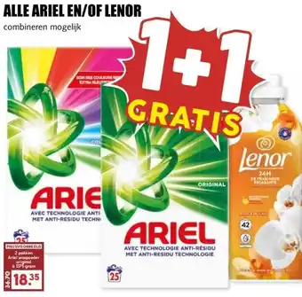 MCD Supermarkt ALLE ARIEL EN/OF LENOR aanbieding