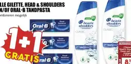 MCD Supermarkt ALLE GILETTE, HEAD & SHOULDERS EN/OF ORAL-B TANDPASTA aanbieding