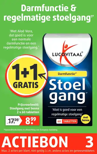 Lucovitaal Darmfunctie & regelmatige stoelgang aanbieding