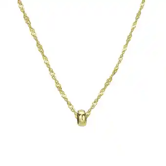 Lucardi 9 karaat ketting met lucky ring voor dames aanbieding