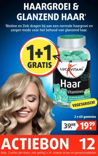 Lucovitaal HAARGROEI & GLANZEND HAAR aanbieding