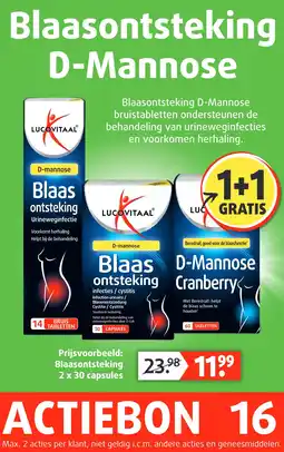 Lucovitaal Blaasontsteking D-Mannose aanbieding