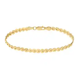 Lucardi Zilveren goldplated schakelarmband voor dames aanbieding