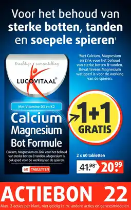 Lucovitaal Calcium Magnesium Bot Formule aanbieding