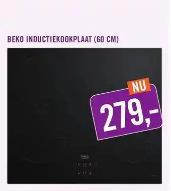 Keukendepot BEKO INDUCTIEKOOKPLAAT aanbieding