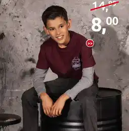 Jola Mode Shirt DONKER ROOD aanbieding