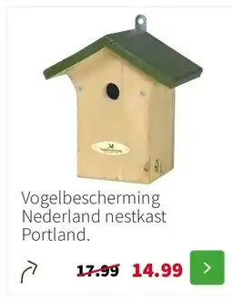 Intratuin Vogelbescherming Nederland nestkast Portland. aanbieding