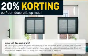 Hubo op Raamdecoratie op maat aanbieding