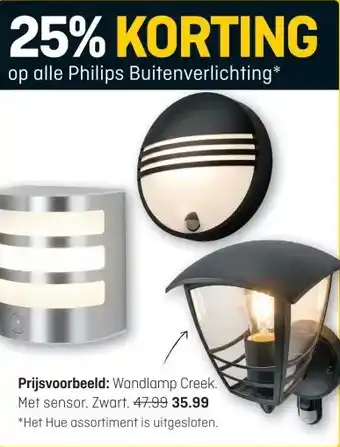 Op alle Philips Buitenverlichting*