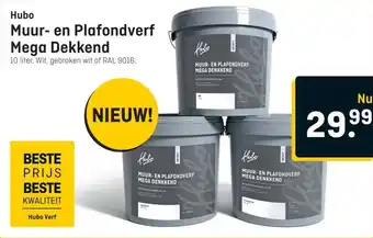 Hubo Hubo Muur- en Plafondverf Mega Dekkend aanbieding