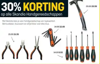 Hubo op alle Skandia Handgereedschappen aanbieding