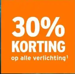 GAMMA op alle verlichting aanbieding