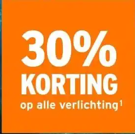 GAMMA op alle verlichting aanbieding