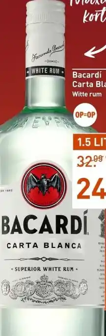 Gall & Gall Bacardí Carta Blanca 150CL aanbieding