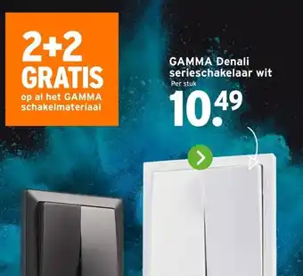 GAMMA GAMMA Denali serieschakelaar wit aanbieding