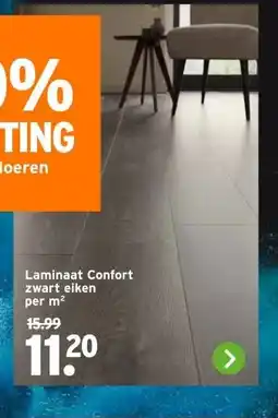 GAMMA Laminaat Confort zwart eiken aanbieding