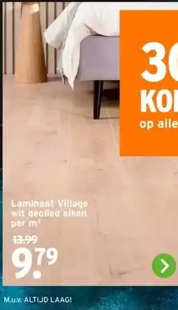 GAMMA Laminaat Village wit geolied eiken aanbieding