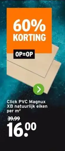 GAMMA Click PVC Magnux XB natuurlijk eiken aanbieding