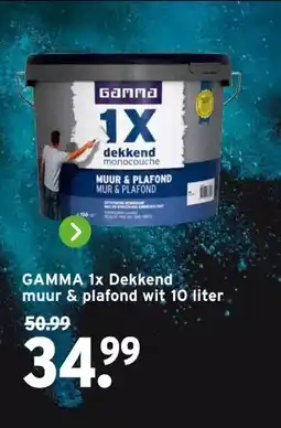 GAMMA GAMMA 1x Dekkend muur & plafond wit aanbieding