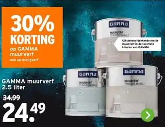 GAMMA GAMMA muurverf aanbieding