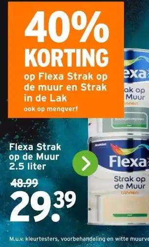 GAMMA Flexa Strak op de Muur aanbieding
