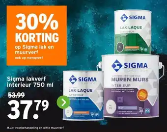 GAMMA Sigma lakverf interieur aanbieding