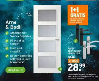 GAMMA Parijs deurkrukset blindschild aanbieding