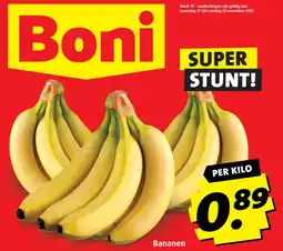 Boni Bananen aanbieding