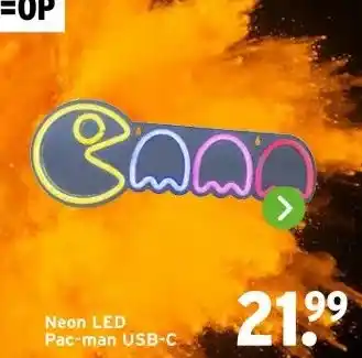 GAMMA Neon LED Pac-man aanbieding