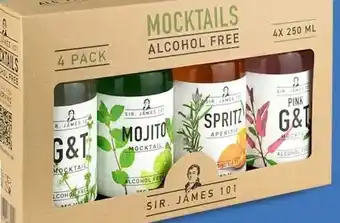 Gall & Gall Sir James 101 Mocktails Cadeauverpakking 100CL aanbieding