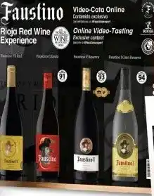 Gall & Gall Faustino Red Wine Tasting Experience Cadeaupakket 4x75CL aanbieding