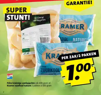 Boni Peka kruimige aardappelen of Kramer zuurkool naturel aanbieding