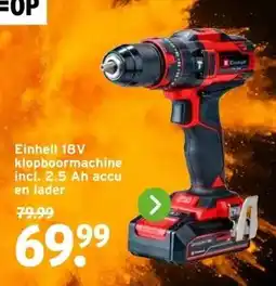 GAMMA Einhell 18V klopboormachine aanbieding