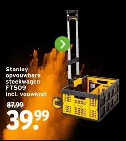 GAMMA Stanley opvouwbare steekwagen FT509 aanbieding