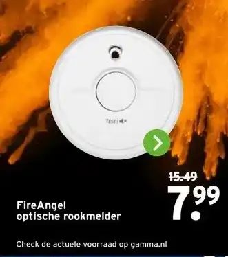 GAMMA FireAngel optische rookmelder aanbieding