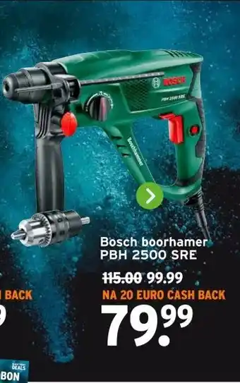 GAMMA Bosch boorhamer PBH 2500 SRE aanbieding