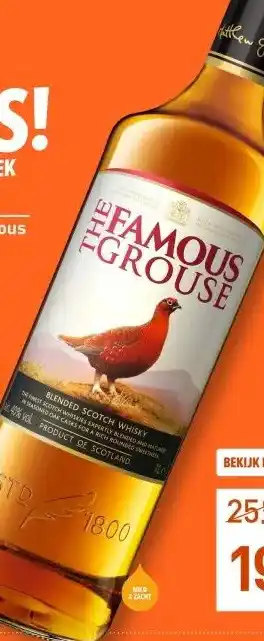 Gall & Gall The Famous Grouse 100CL aanbieding