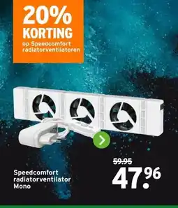 GAMMA Speedcomfort radiatorventilator Mono aanbieding