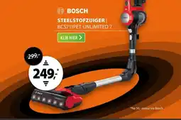 Expert Bosch BCS711PET Unlimited 7 Rood aanbieding