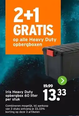 GAMMA Iris Heavy Duty opbergbox aanbieding