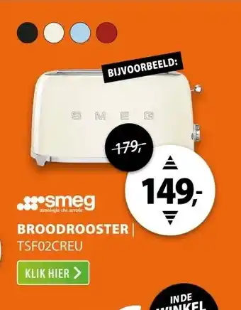 Expert Smeg TSF02CREU Creme aanbieding
