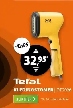 Expert Tefal Pure POP DT2026 Geel aanbieding