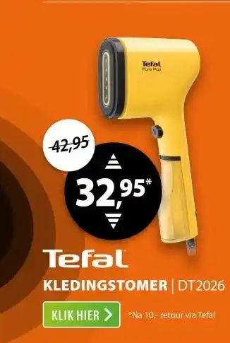 Expert Tefal Pure POP DT2026 Geel aanbieding