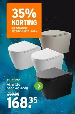 GAMMA Atlantic hangwc Joey aanbieding