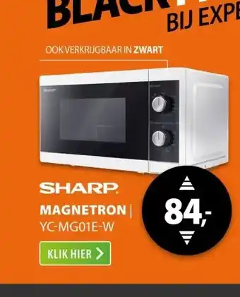 Expert Sharp YC-MG01E-W Wit aanbieding