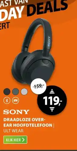 Expert Sony ULT WEAR Zwart aanbieding